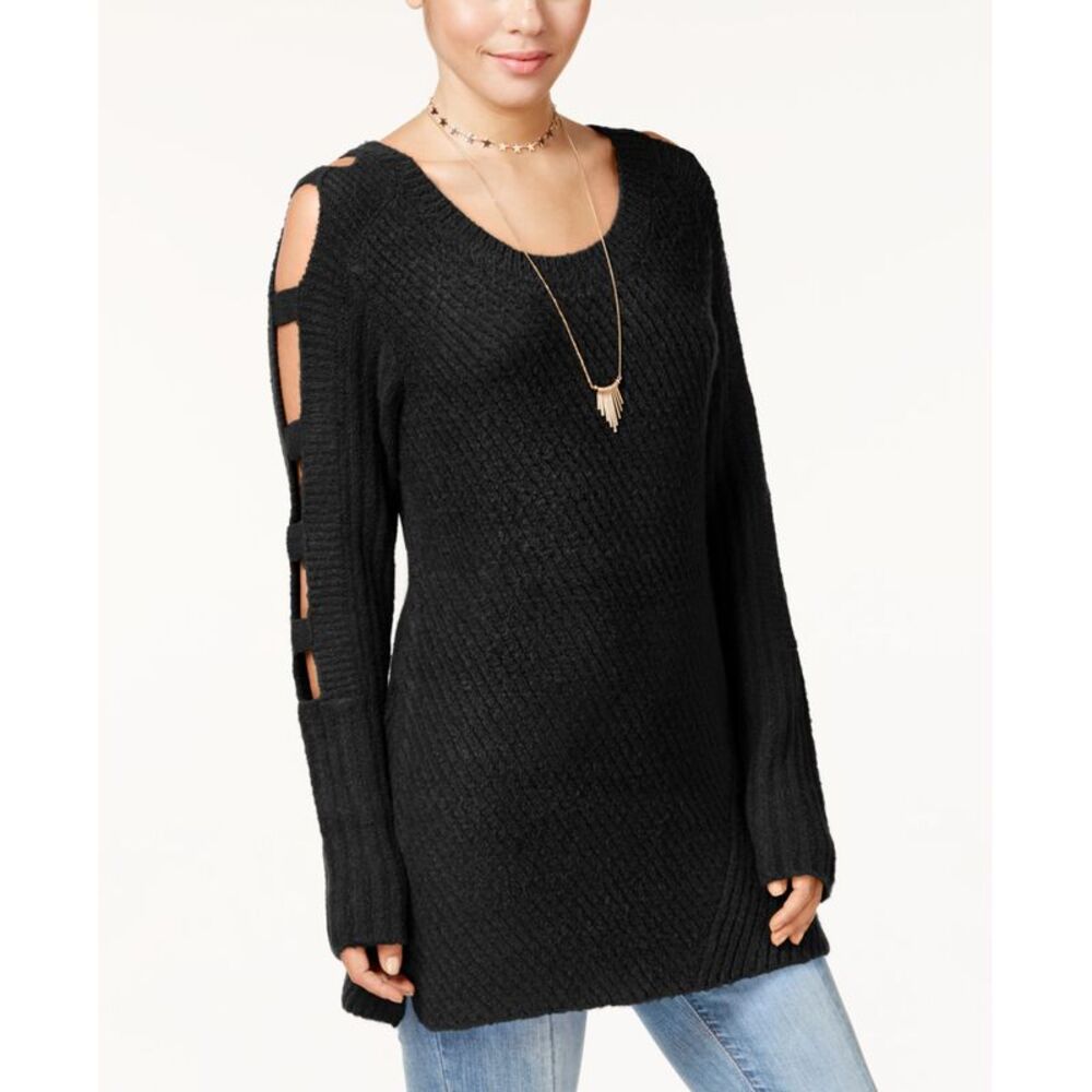 Almost Famous Juniors Ladder Sleeve Sweater